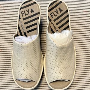 Fly London Leather Wedge Sandals